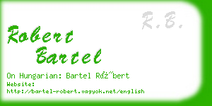 robert bartel business card